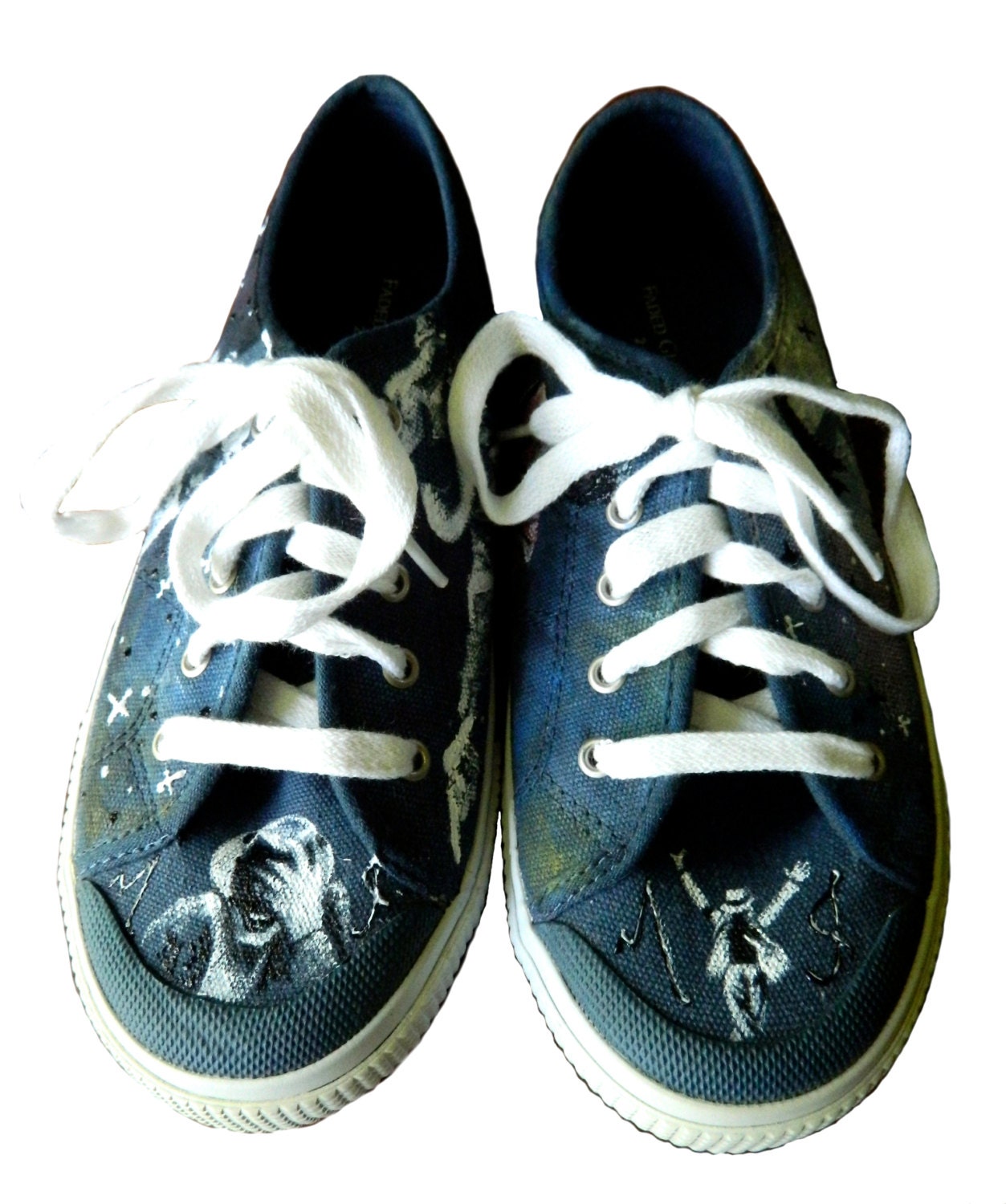 CLEARANCE: Boy's Size 2 Painted Shoes, Michael Jackson