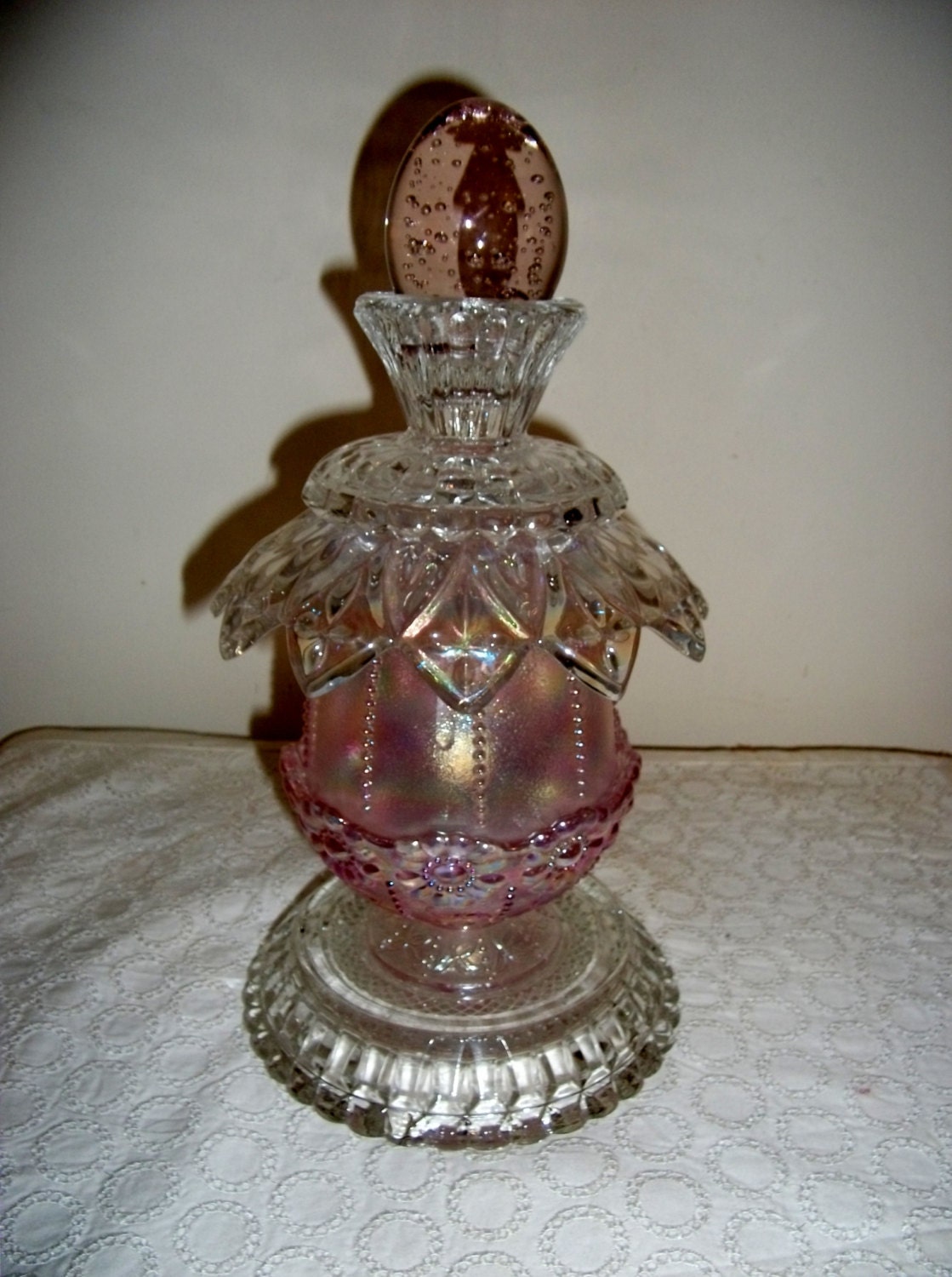 Vintage Art Deco Glass Table Center Sun Catcher Light Diffuser Only 150 USD