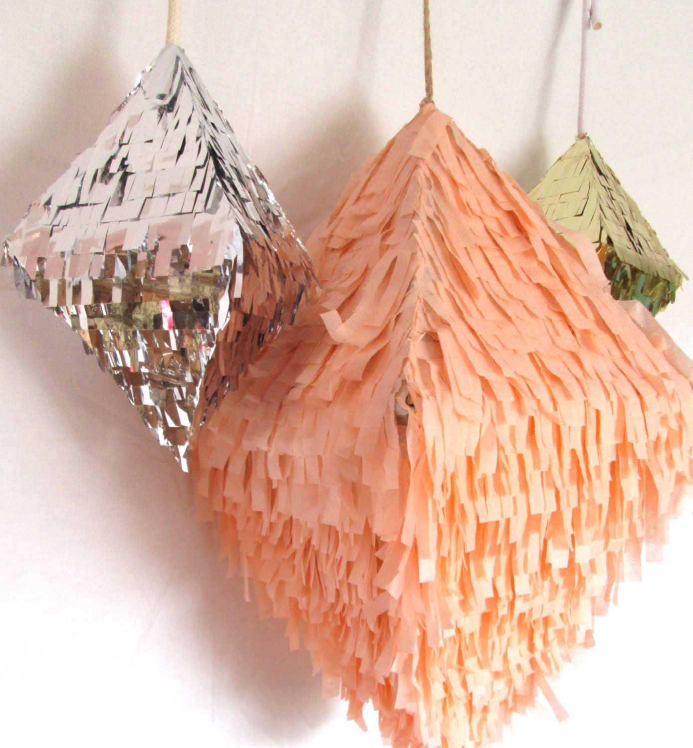 Mini Silver Octahedron "Crystal Confetti" Pinata