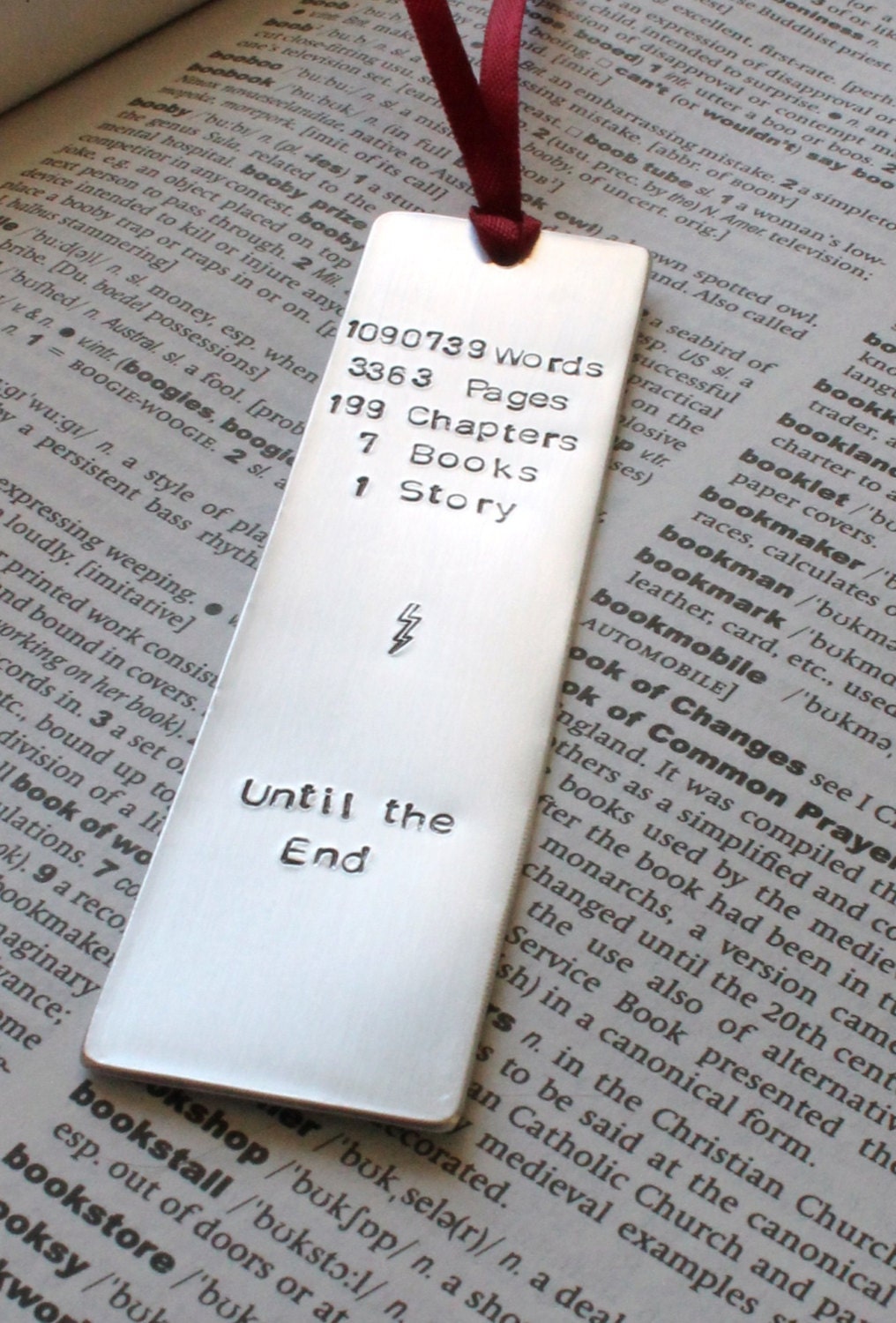 Metal Stamped Personalised Bookmark - Harry Potter Book Lover