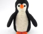 Penguin Needle Felted Soft Sculpture Animal Ornaments