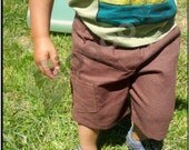 Hemp Toddler Shorts, Sizes 12 months to 8 years