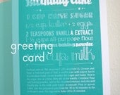 Birthday Card Cake Recipe A-2