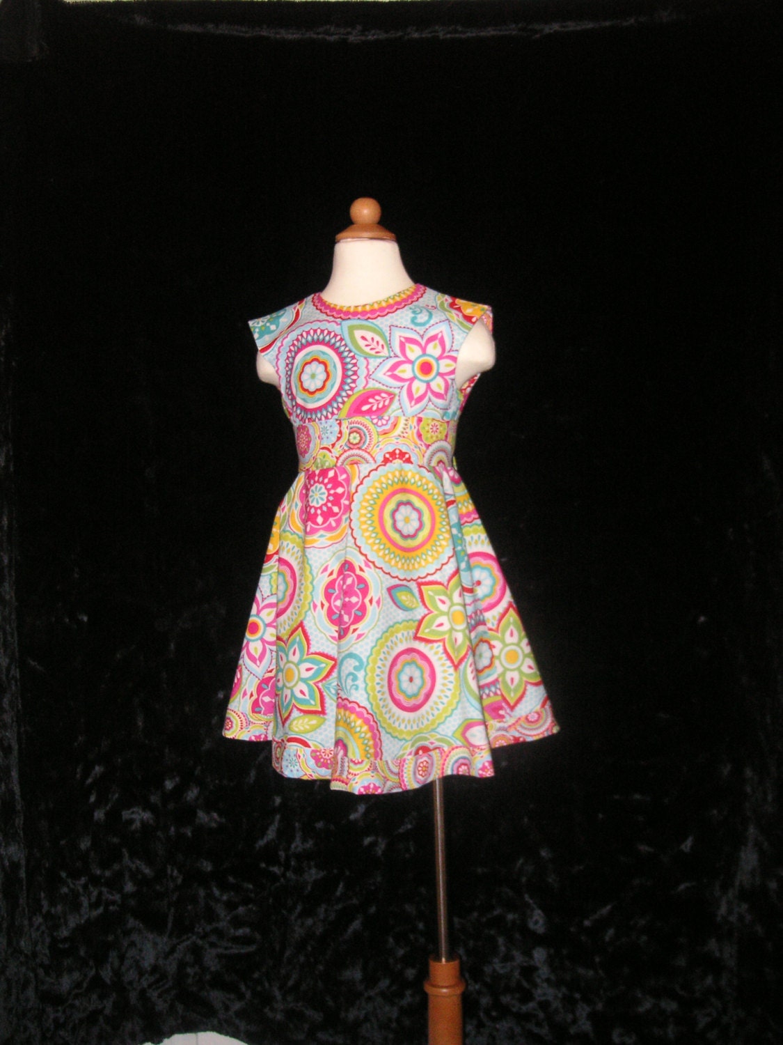 Baby Girls Clothes-Summer Dress of Colorful fabric-Free Shipping