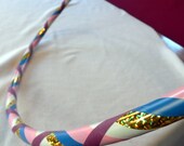 Children's pastel hula hoop - sparkly gold with any color of vinyl & grip tape