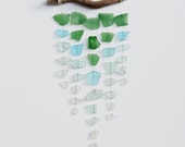Sea Glass & Driftwood Mobile - Ombre