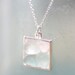 Sea Glass & Silver Mosaic Necklace - Aqua