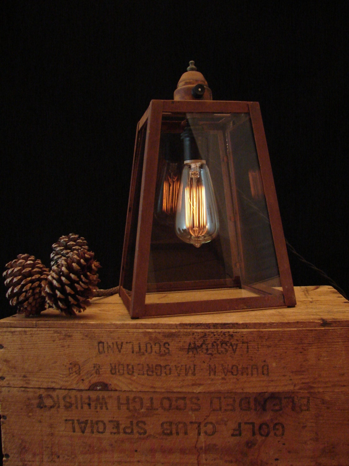Rustic Edison Bulb Lamp