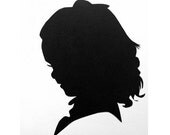 Silhouette Portrait: Custom Made Hand Cut 5" x 7"