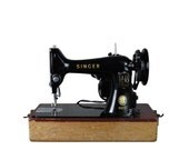 Vintage 1950s Classic Singer Sewing Machine, Excellent Vintage Condition, Newer Wiring