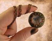 Luna Moth pendant. Victorian illustration. vintage style handmade jewelry. Insect necklace