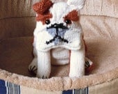 Custom Knitted British Bull Dog Toy - Limited Edition