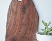 Black walnut  Wood Handle french Cheese breakfast board sandwich board cutting board Kitchen gourmet farmhouse serving gift