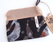 Zipper Pouch Batik Travel Pencil Cosmetic Bag African Congo Adoption Fundraiser