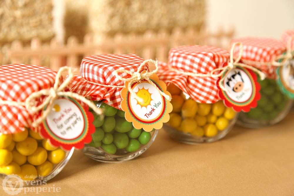 Farm Barn Yard Birthday Party - DIY PRINTABLE Favor Tag Thank You Label - Instant Download - PS809CA1h