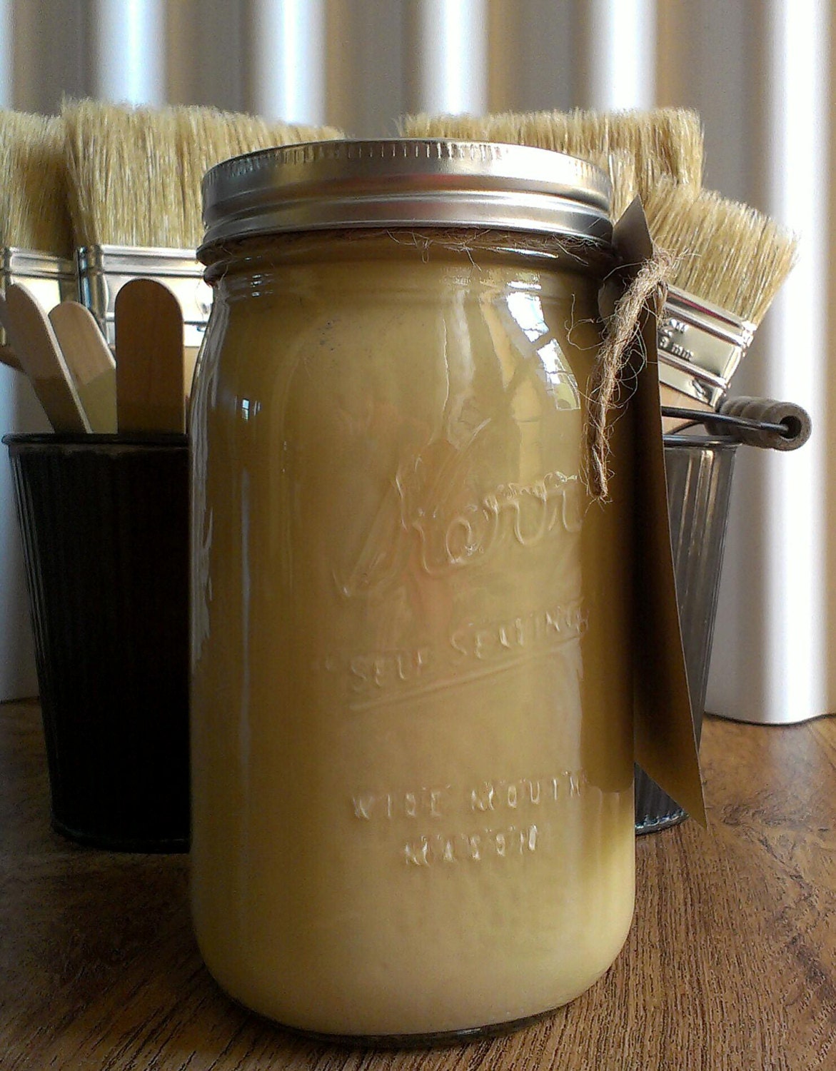 Home Brewed, Tan Chalk Finish by UrbanOasisDecor - Handmade in the USA