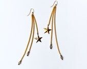 Shooting Star Chandelier Shoulder Duster with Labrodorite Drops