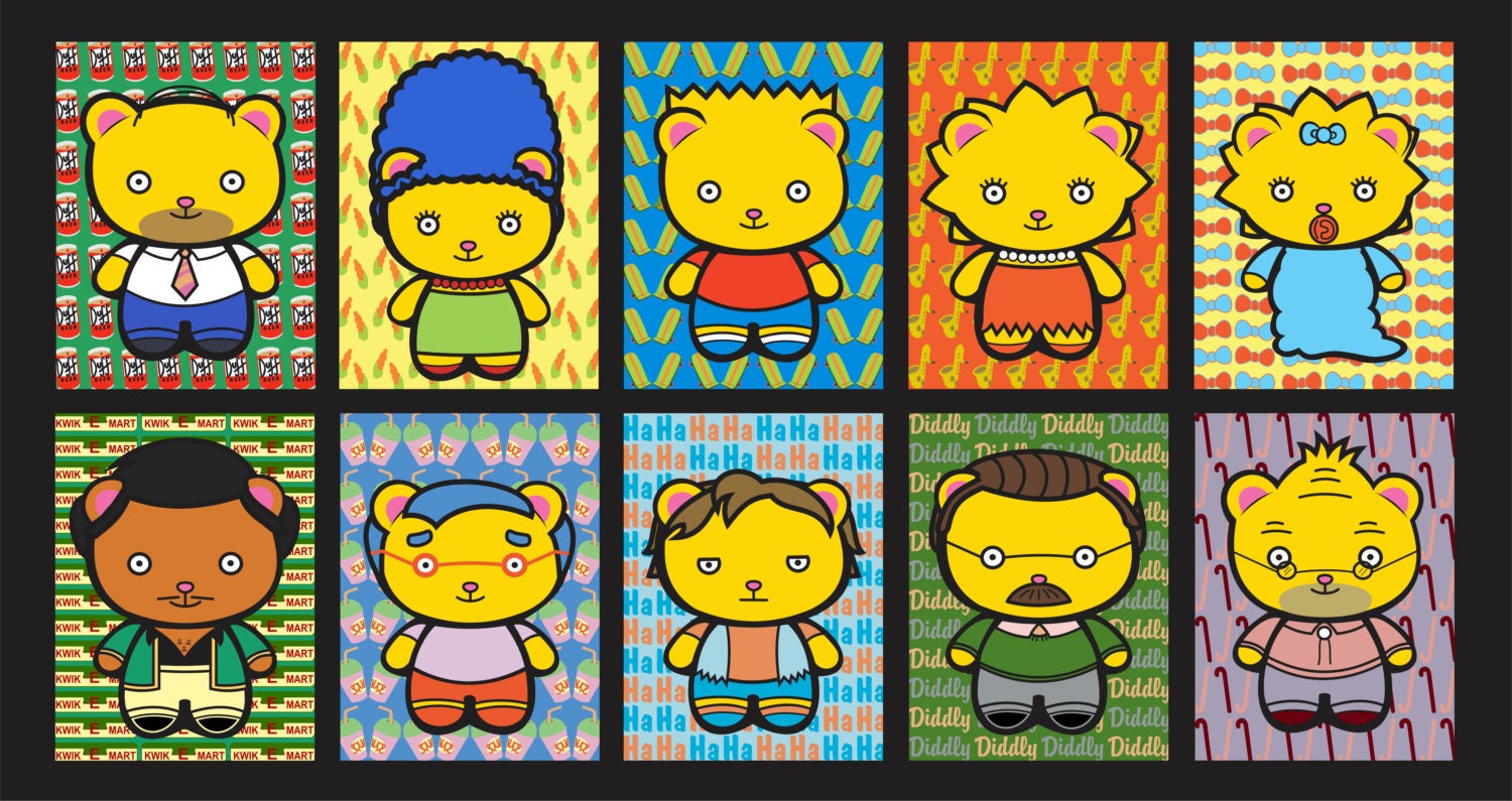Bitty Bear Simpsons Sticker 10pk Vol 1