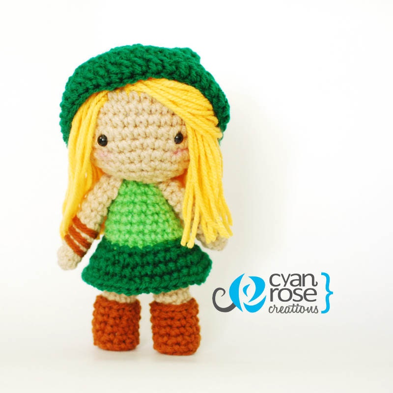 Link Inspired Crochet Amigurumi Plush Doll - Inspired in the Legend of Zelda