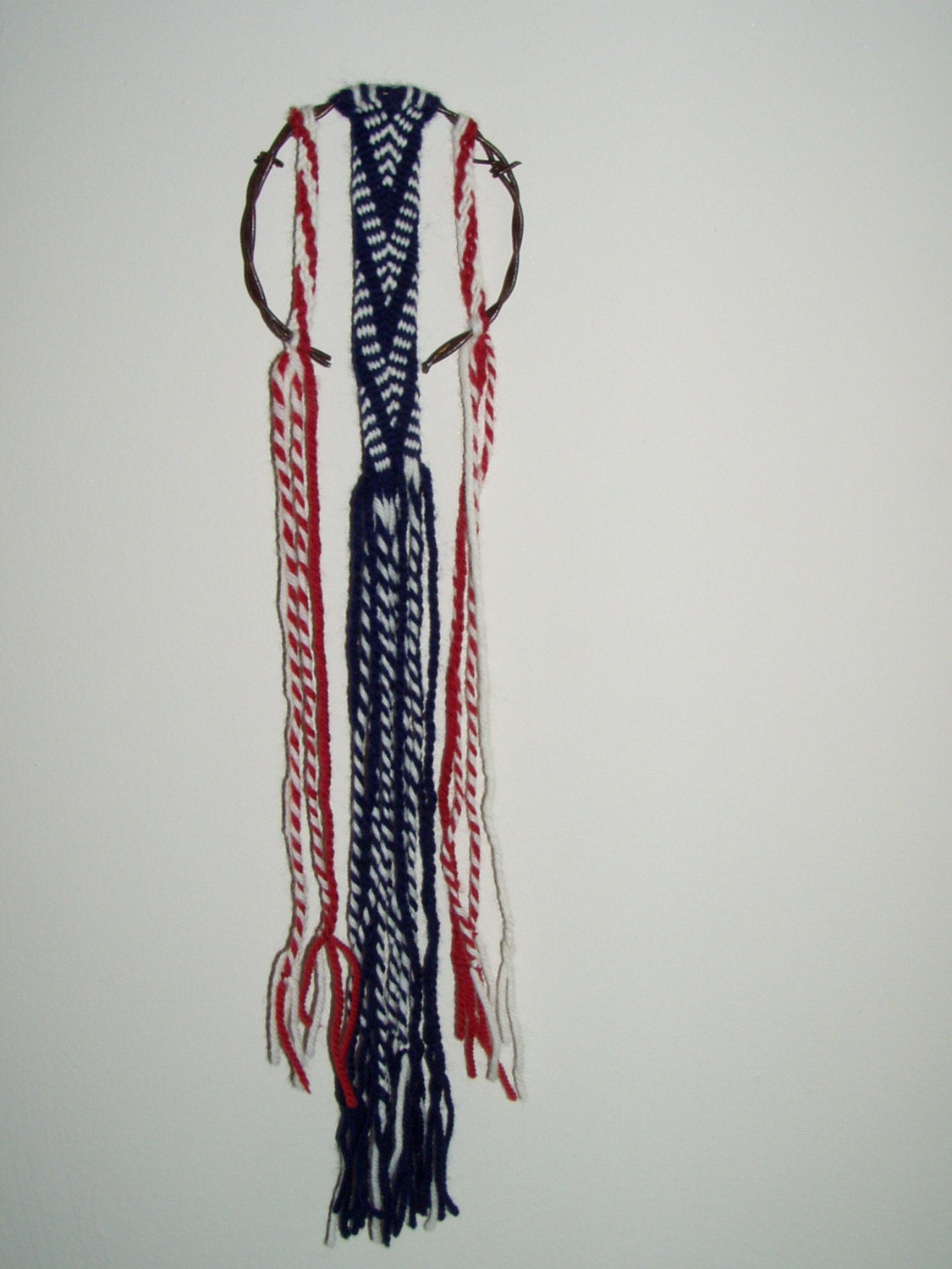 Finger Woven and Barbed Wire wall hangings-medium