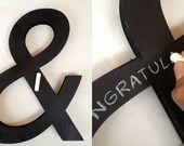 Chalkboard Ampersand // Engagement Gift // Sustainable Wedding Decor