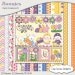 Bunnies Scrapbook Kit for Digital Scrapbooking Card Making, Crafts, Party, Bunny, Rabbit, Flowers Clip Art, Instant Download
