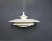 Scandinavian hanging light, white design pendant light.