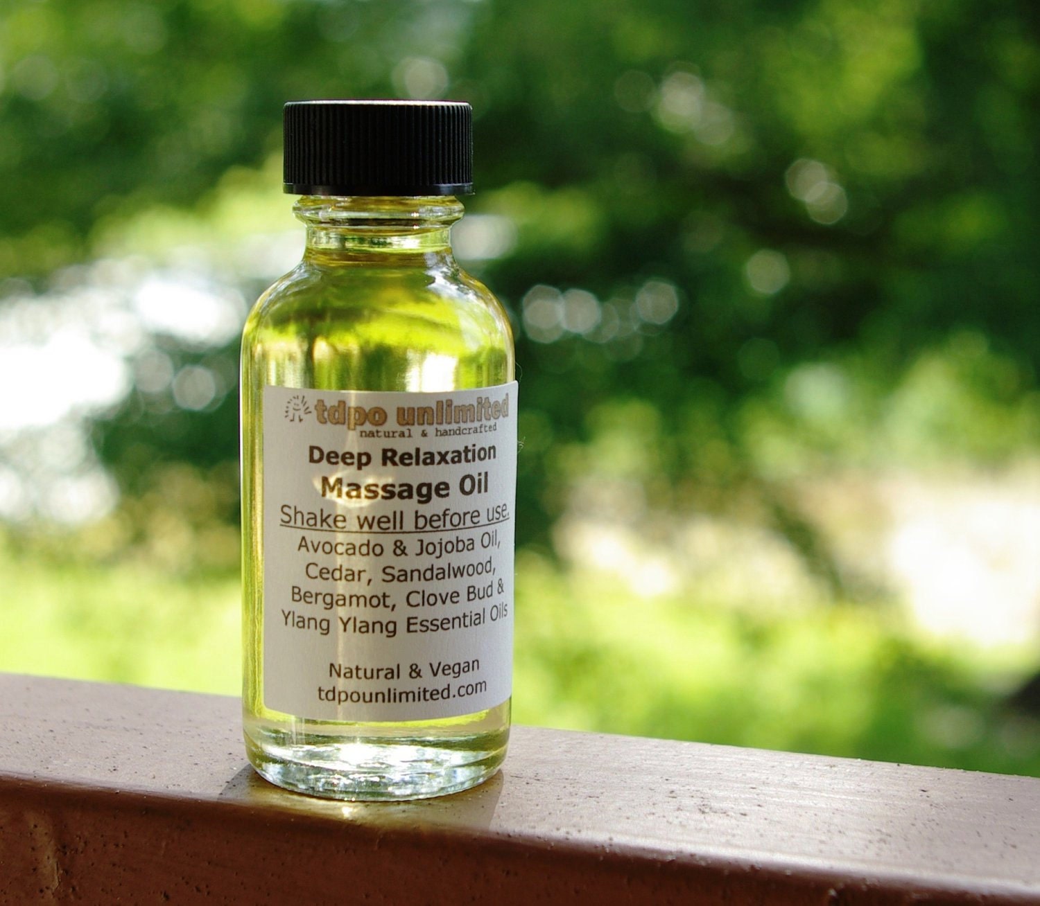 Deep Relaxation Massage Oil All-Natural with Avocado Oil base