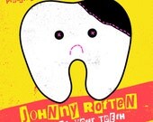 Johnny Rotten 12x12 Screen Print