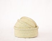 Set of storage baskets for jewelry. Makeup baskets. Organizer containers. Nesting bowls. Bin. Olive green. Eco-Friendly