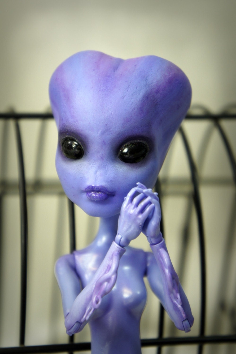 Violetta Star Custom Monster High Doll - Dollicious Customs Create A Monster Sea Purple Alien