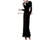Plus Size (or any size) Vintage 1934 Dress Sewing Pattern - PDF - Pattern No 54 Etta