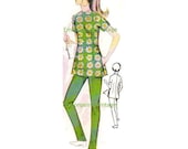 Plus Size (or any size) 1969  Vintage Sewing Pattern - PDF - Pattern No 122 Gwen Pants
