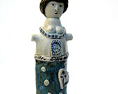 Ceramic Sculpture,OOAK   ,Tribal ,Female Figure