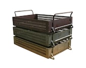 Vintage Industrial Factory Tray -- Industrial Storage Basket