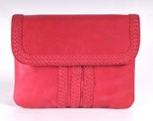 PEACE. Leather crossbody purse. Leather bag. Oversized leather clutch.