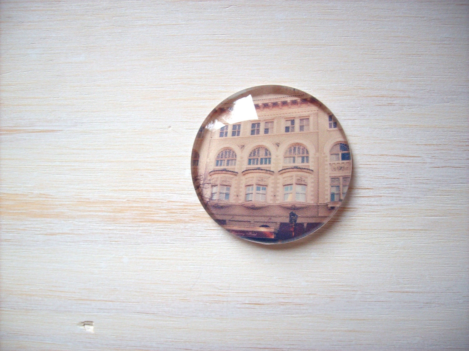 Valentine Magnet: Building, Valentine's Day, Pink, Romantic, For Her, For Him, Photography, Art - 1.5 Inches Magnet
