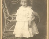 Victorian Photograph of Baby in White