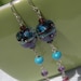 Plum Passion Earrings with Semiprecious Gems