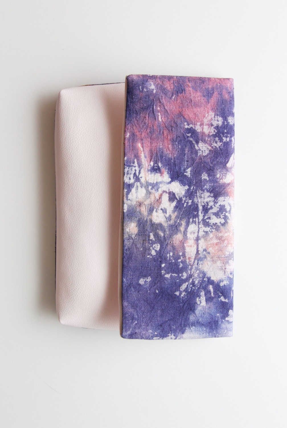 MASON/ Linen & Leather folded clutch
