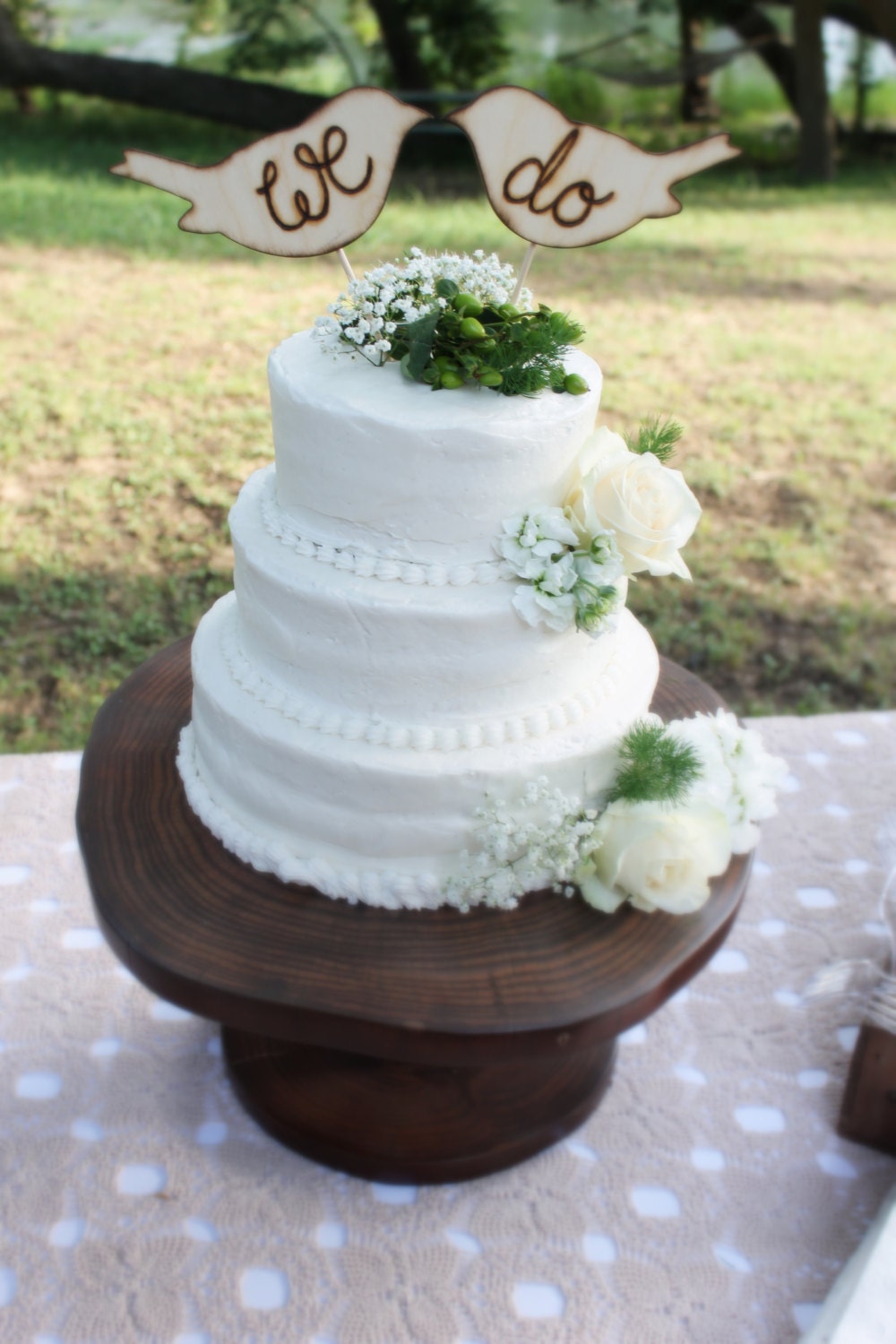 Rustic Wedding Cake Topper