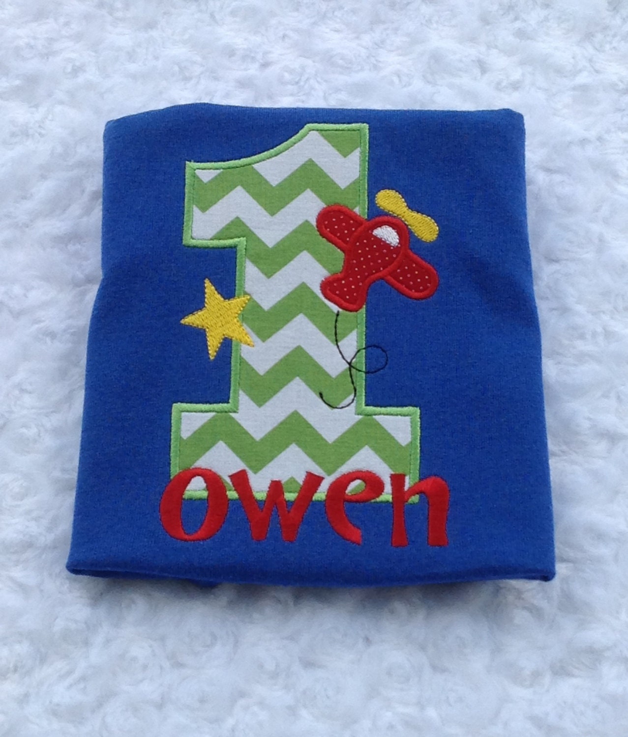 Boys 1st Birthday Applique Airplane and Birthday Number Chevron T-Shirt Or Onesie