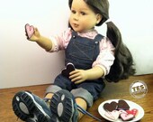 Valentine Cookies for Dolls - LARGE polymer clay play food cookies for SD BJDs, American Girl AG, Harmony Club, My Twinn, etc.