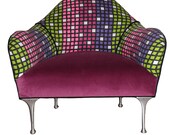 Vintage Mod Refurbished Upholstered Chair