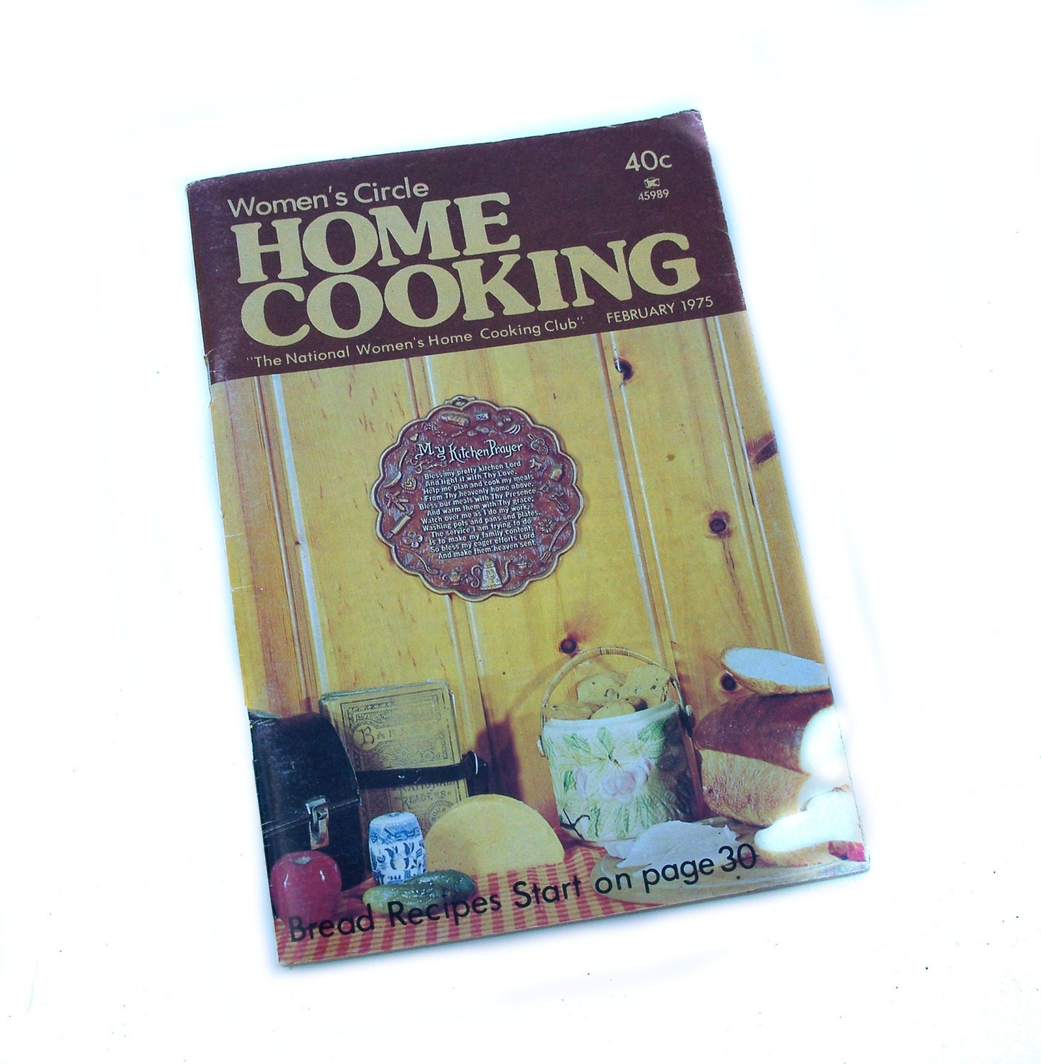 Vintage Cookbook - Women's Circle Home Cooking Feb 1975