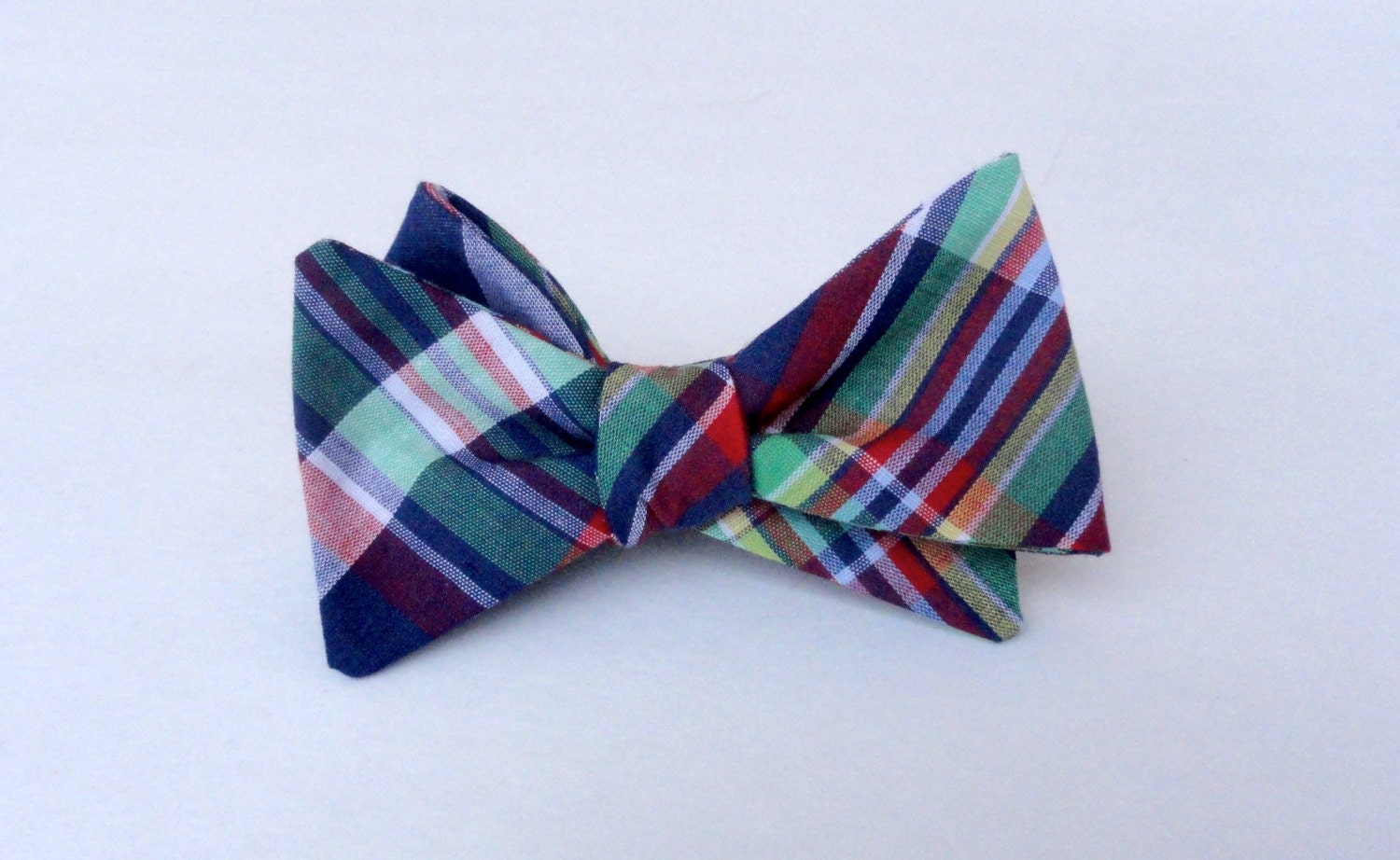 Summer Plaid Bow Tie  -Limited Edition-