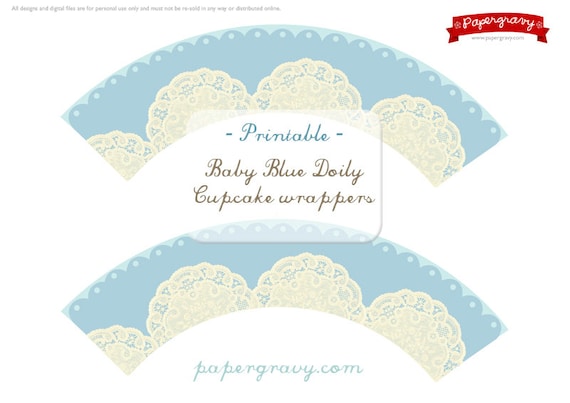 Printable Cupcake Wrappers Vintage Baby Blue Il_570xn