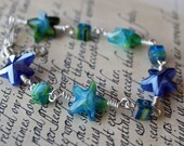 Blue & Aqua Star Bracelet