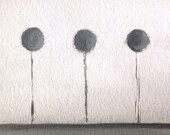Modern Abstract Grey Shades Tree Painting. Art for Home Decor. Unique  and Exclusive Gift. OOAK Tree Painting 214