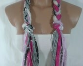 Fringe Scarf, Knotted Scarf by Arzu's Style